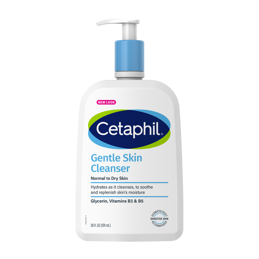 Gentle skin cleanser by Cetaphil for dry to normal sensitive skin