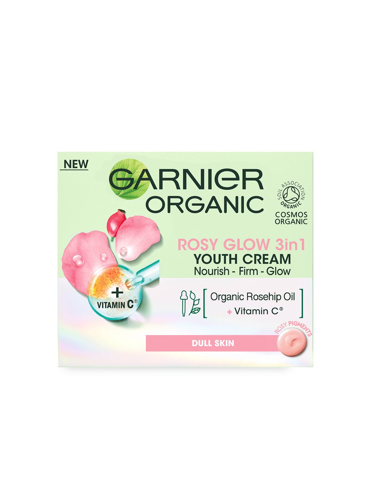 Garnier BIO Rosy Glow 3 in 1 (Nourish, Firm & Glow) Youth Cream