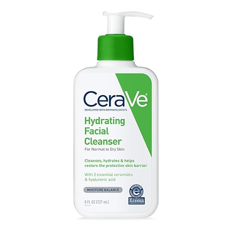 Hydrating facial cleanser by Cerave