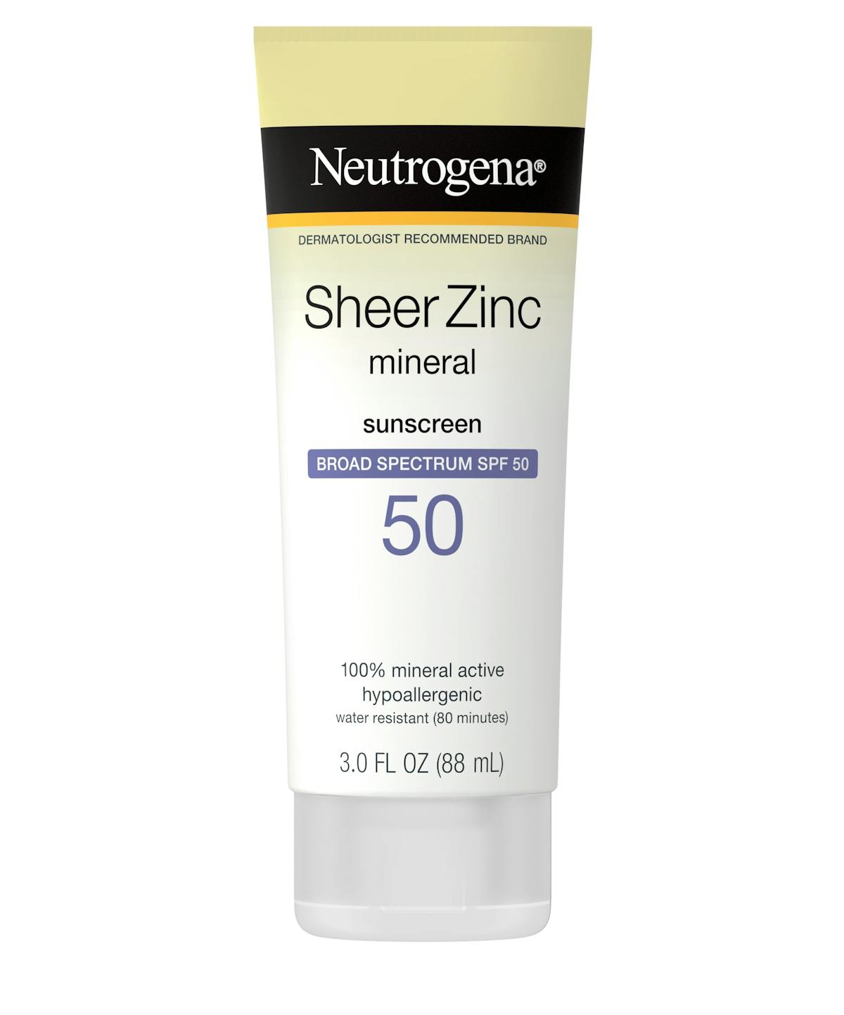 Neutrogena sheer zinc mineral sunscreen spf 50