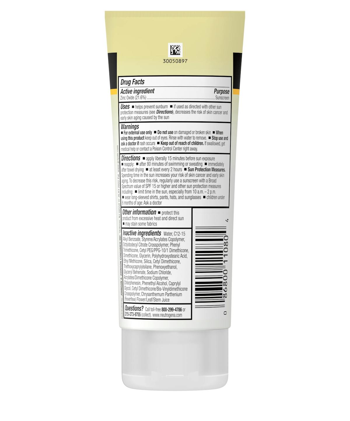 Neutrogena sheer zinc mineral sunscreen spf 50