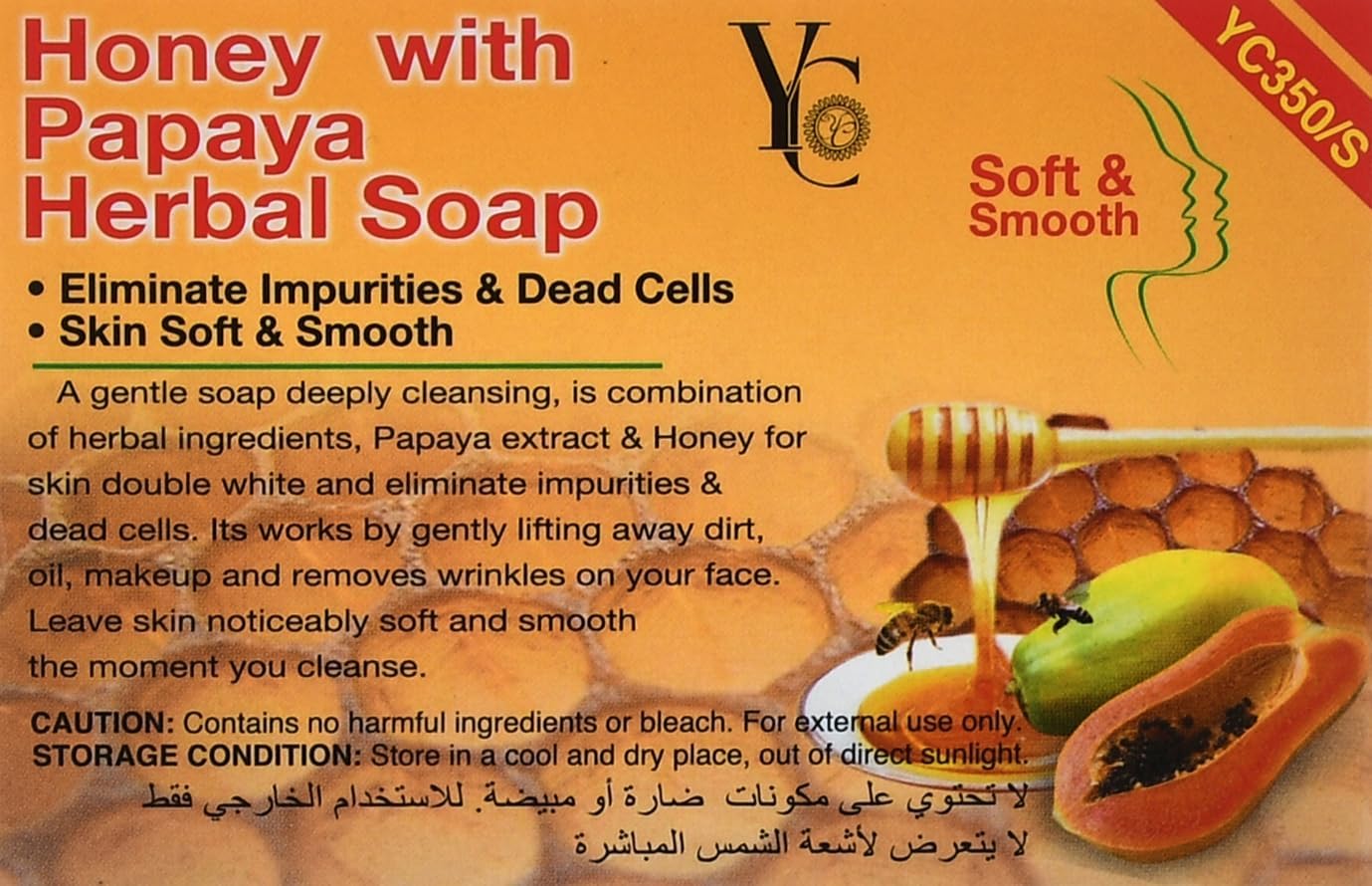 YC Honey With Papaya Herbal Soap