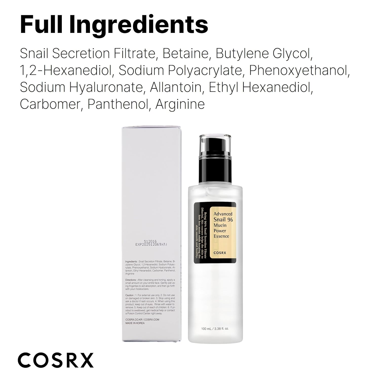 COSRX Advanced Snail 96% Mucin Power Essence Serum