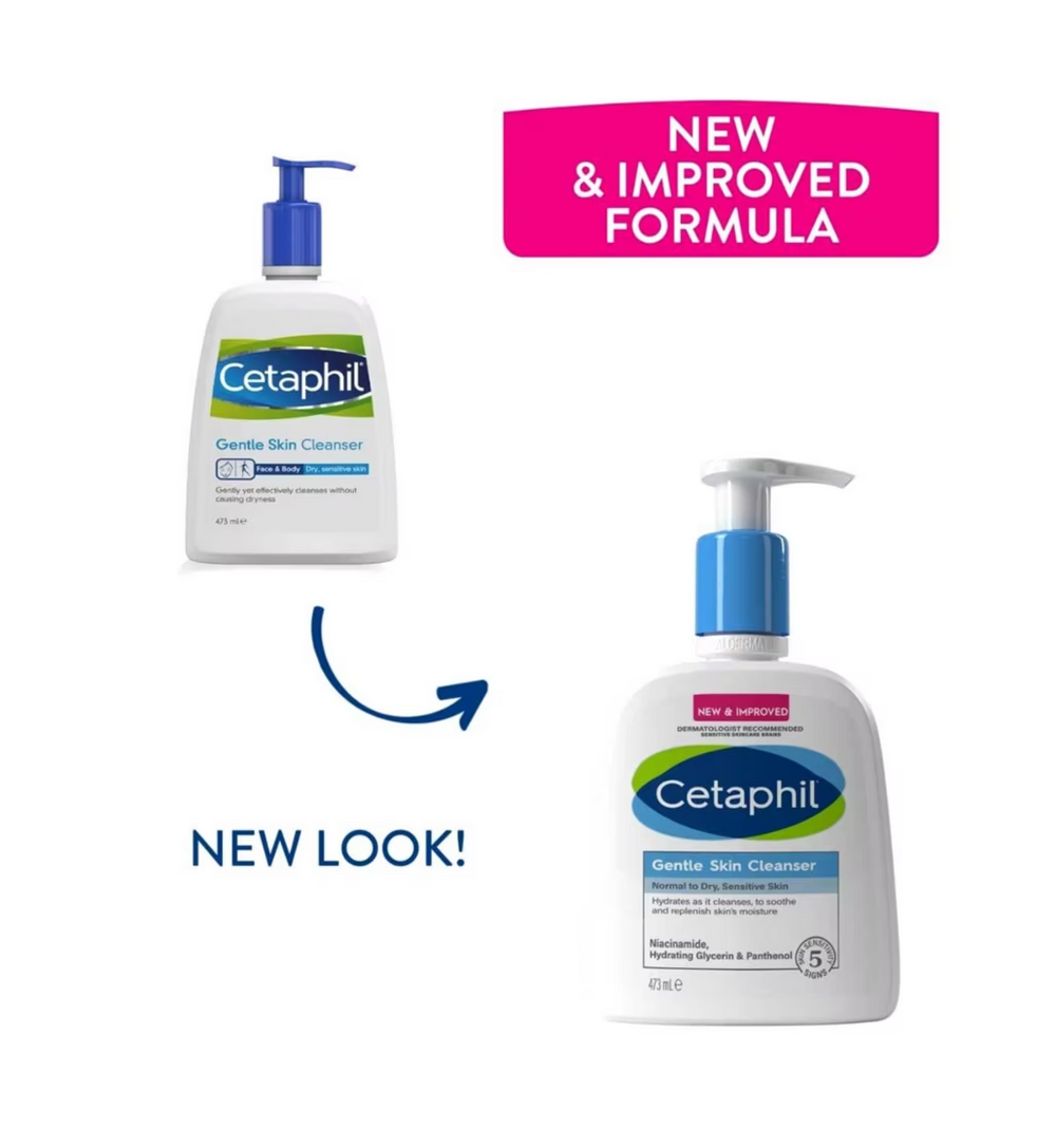 Gentle skin cleanser by Cetaphil dry to normal, sensitive skin