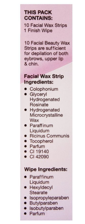 EU Facial Wax Strips, Lavender Softness