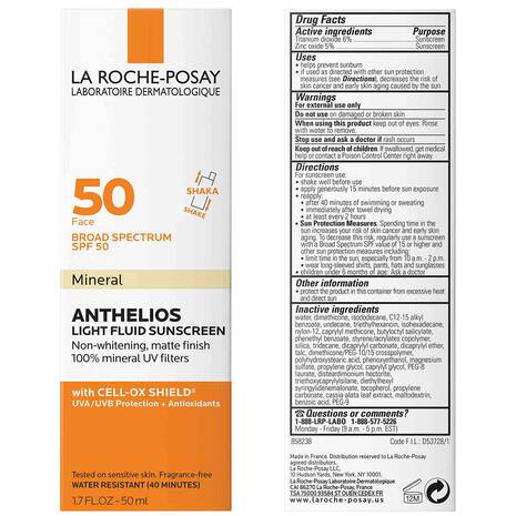 La Roche Posay Anthelios spf50 mineral sunscreen