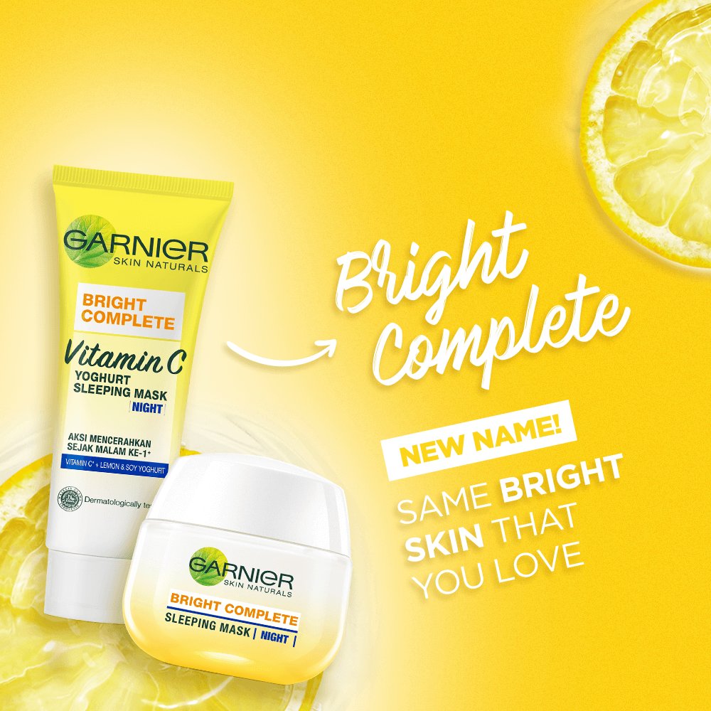 Garnier Skin Naturals Bright Complete Vitamin C Yoghurt Sleeping Mask Night Cream