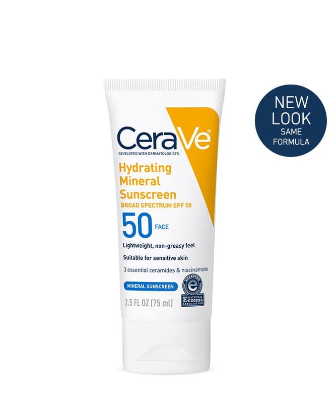 Cerave Hydrating Mineral Face Sunscreen SPF50