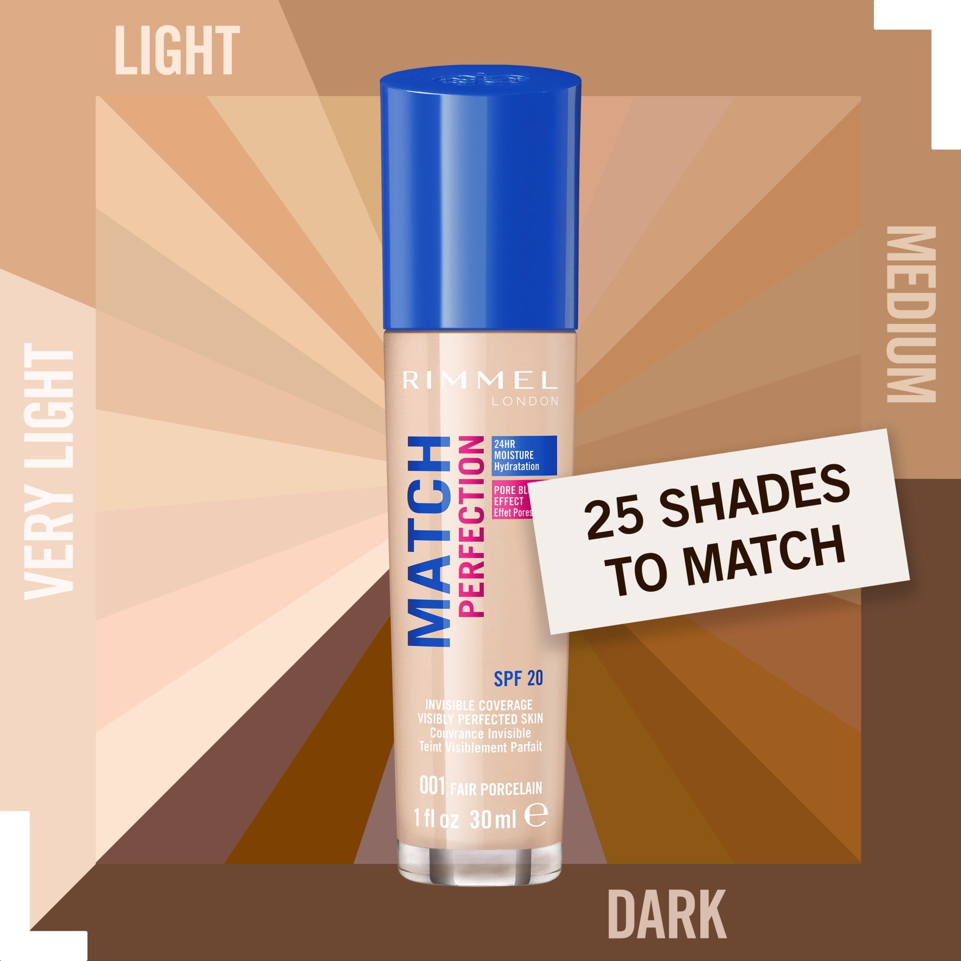 Rimmel Match Perfection Invisible Cover Liquid Foundation